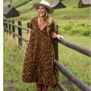 Avery corduroy midi dress from natural life size M